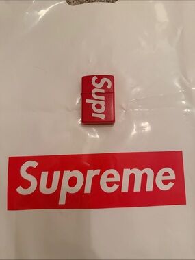 Supreme Red Logo Zippo-Style Case